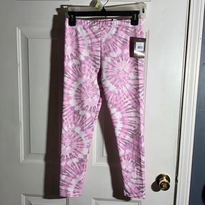 NWT girls size XL (14-16)  Activ 8 pink tie dye wicking leggings